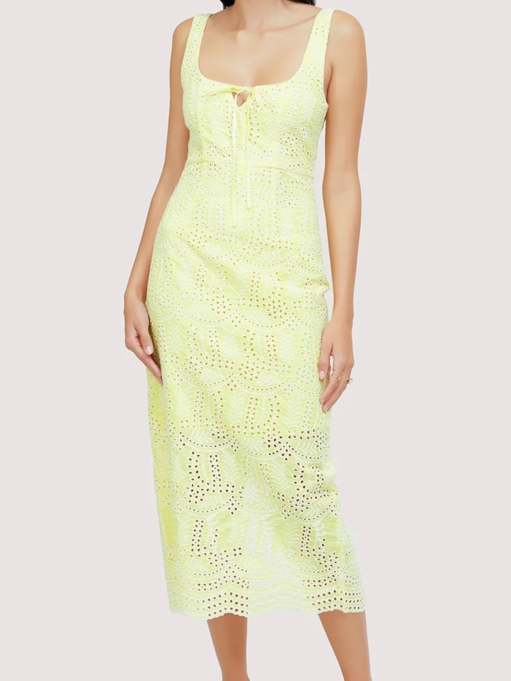Lost + Wander Lemon Drop Maxi Dress NWOT